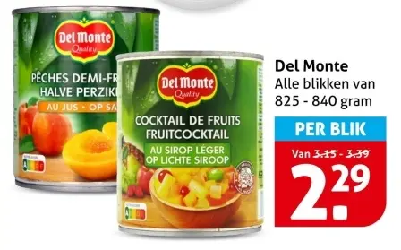 Aanbieding: Del Monte Fruit Cocktail