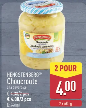 Offre: Hengstenberg Choucroute à la bavaroise