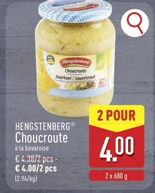 Offre: Choucroute à la bavaroise