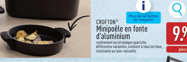 Offre: Minipoêle en fonte d'aluminium