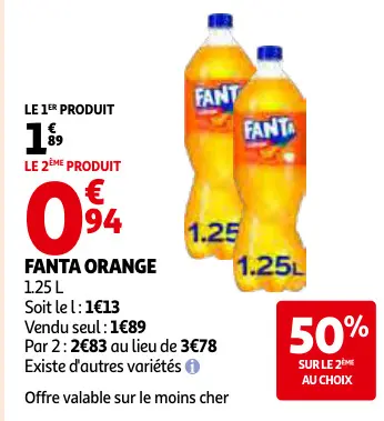 Offre: Fanta orange