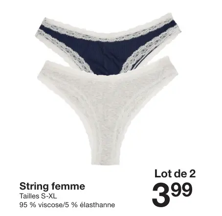 Offre: String femme