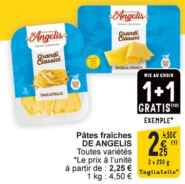 Offre: Pâtes fraîches DE ANGELIS