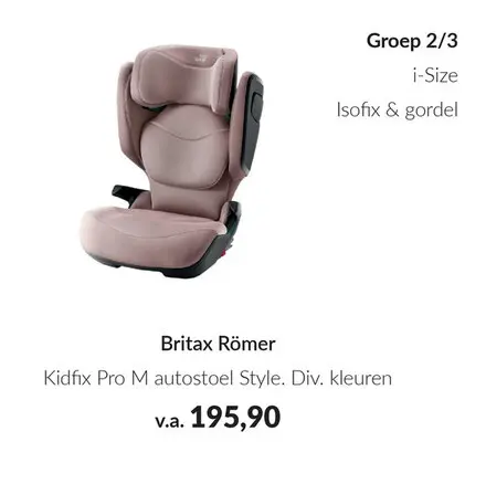 Aanbieding: Kidfix Pro M autostoel Style
