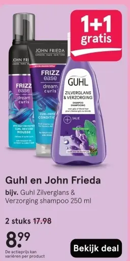 Aanbieding: Guhl em John Frieda