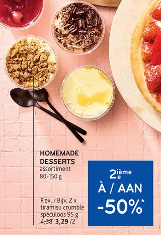 Offre: Homemade dessert