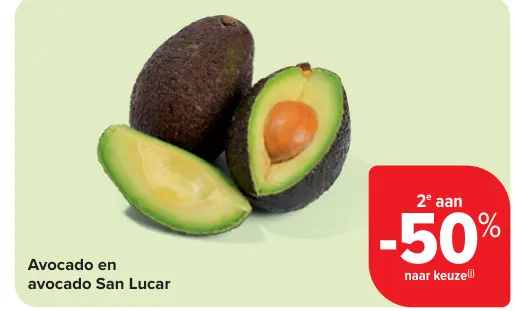 Promotie: Avocado en avocado San Lucar