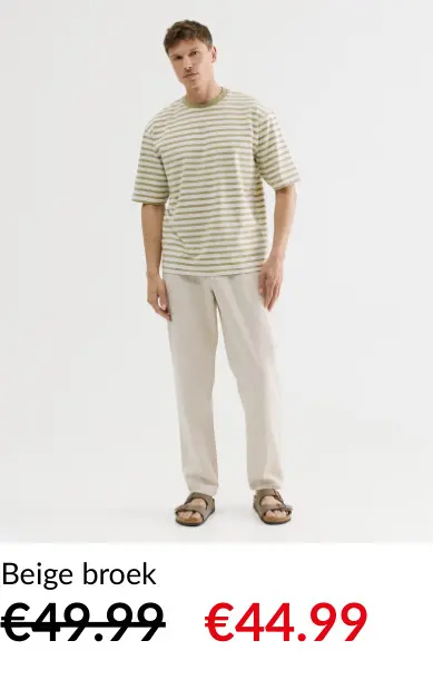 Promotie: Beige broek