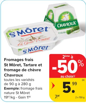 Offre: Fromages frais