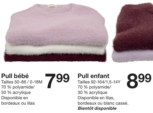 Offre: Pull enfant 