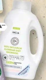 Aanbieding: INCIA Natuurlijk Vloeibaar Wasmiddel 750 ML