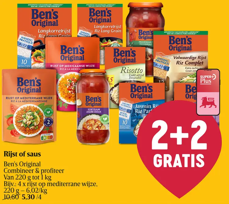 Promotie: Rijst of saus