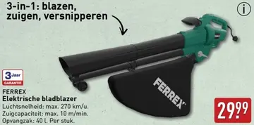Aanbieding: Elektrische bladblazer