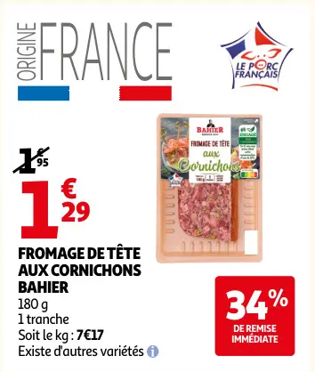 Promotie: Fromage de tête aux cornichons