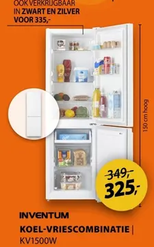 Aanbieding: Koel-vriescombinatie kv1500w