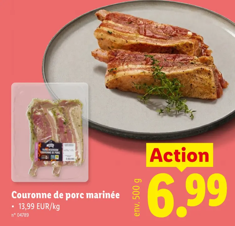 Offre: Couronne de porc marinée