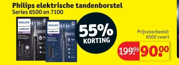 Promotie: elektrische tandenborstel Series 6500 en 7100