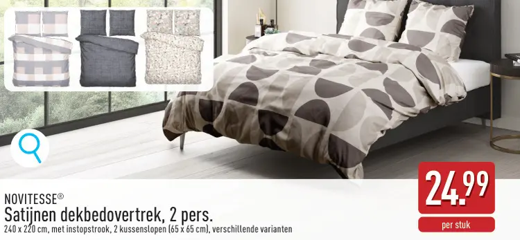 Promotie: Satijnen dekbedovertrek