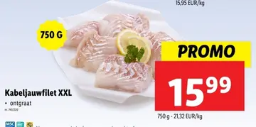 Aanbieding: Kabeljauwfilet XXL