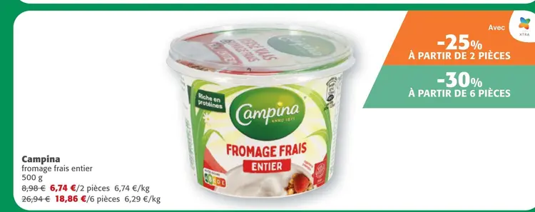 Offre: Fromage frais entier