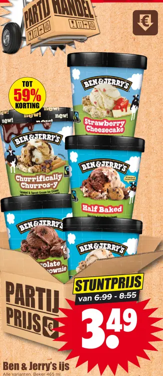 Aanbieding: Ben & Jerry's ijs