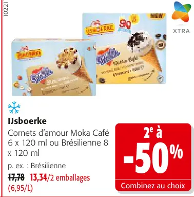 Offre: Cornets d'amour Moka Café