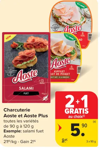 Offre: Charcuterie Aoste et Aoste Plus
