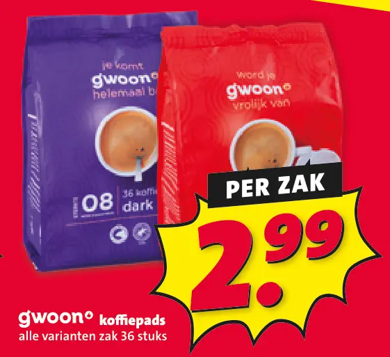 Aanbieding: koffiepads