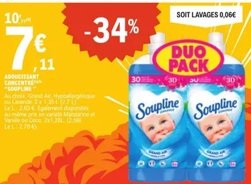 Offre: ADOUCISSANT CONCENTRÉ "SOUPLINE "