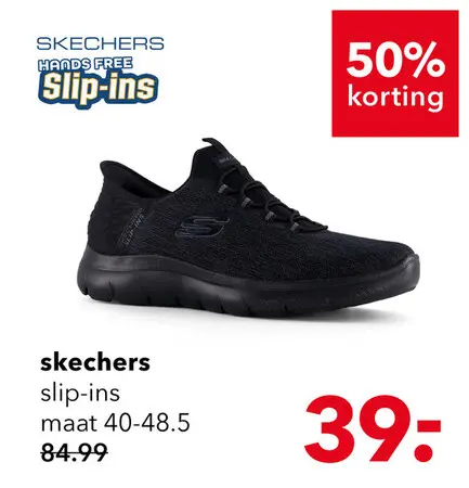 Aanbieding: Skechers Slip-ins: Summits Key Pace heren sneakers zwart