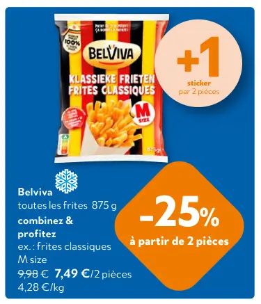 Offre: Frites classiques M size