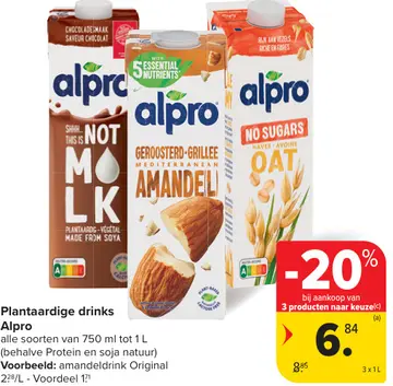 Aanbieding: Plantaardige drinks Alpro