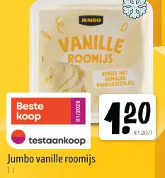 Promotie: Vanille roomijs