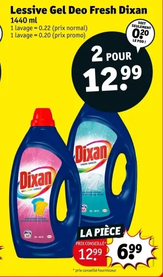 Offre: Lessive Gel Deo Fresh