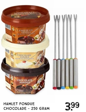 Aanbieding: Hamlet fondue chocolade - 250 gram