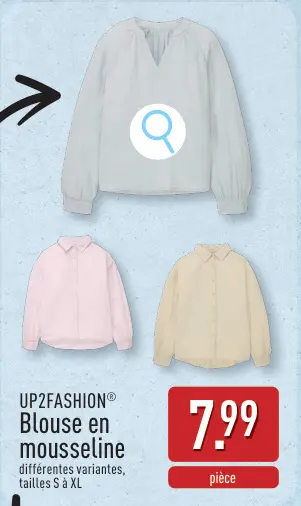 Offre: Blouse en mousseline