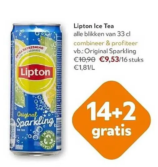 Promotie: Lipton Ice Tea Original Sparkling