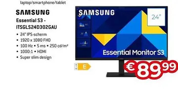 Aanbieding: SAMSUNG Essential S3 - ITSGLS24D302GAU