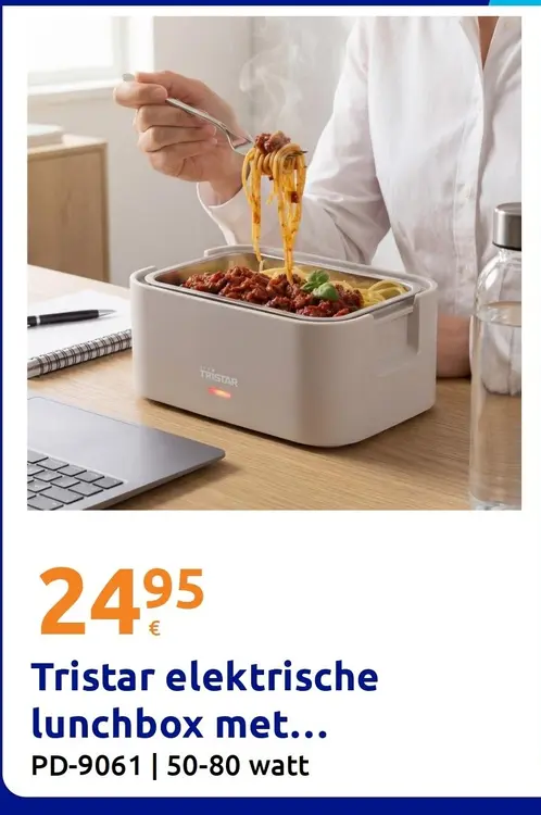 Aanbieding: Tristar elektrische lunchbox met...