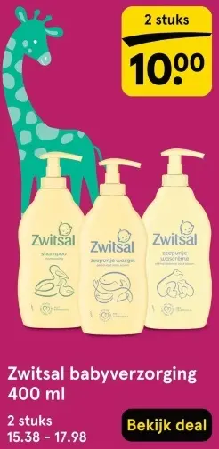 Aanbieding: Babyverzorging 400 ml