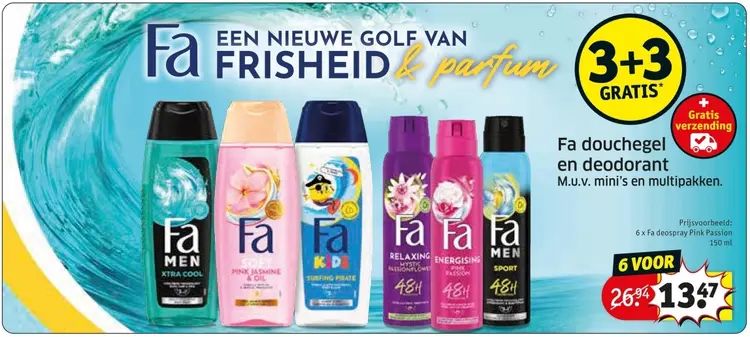 Promotie: Douchegel en deodorant
