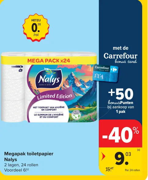 Promotie: Megapak toiletpapier