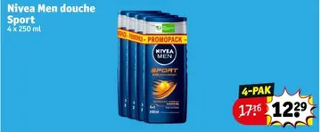 Aanbieding: Nivea Men douche Sport