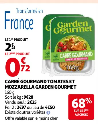 Promotie: Carré gourmand tomates et mozzarella