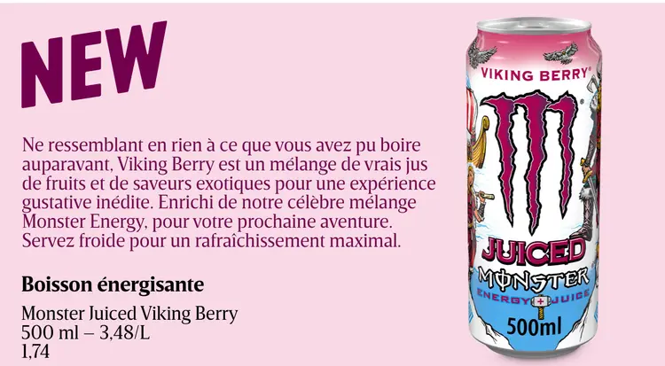 Offre: Boisson énergisante