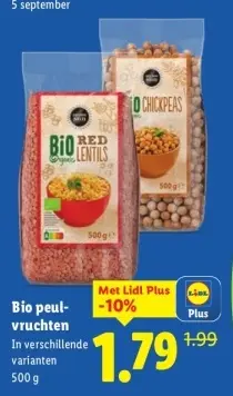 Aanbieding: Bio peulvruchten