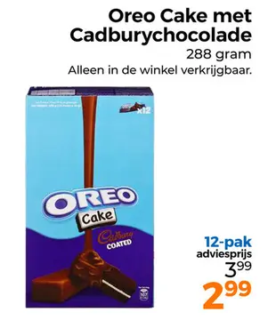 Aanbieding: Oreo Cake met Cadburychocolade