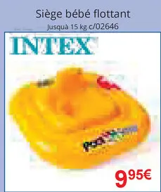 Offre: Siège bébé flottant
