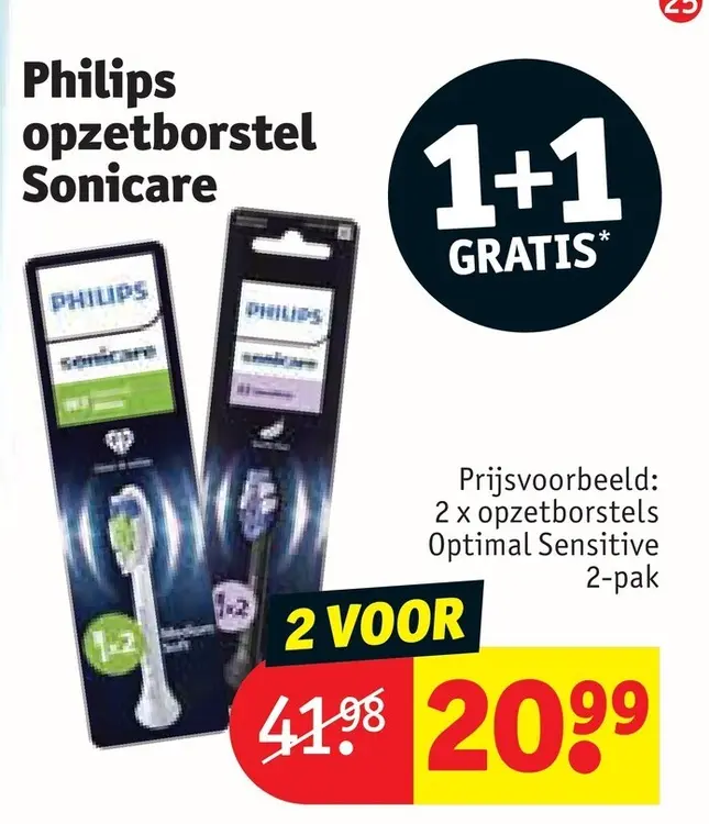 Promotie: Philips opzetborstel Sonicare