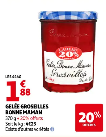Offre: Gelée groseilles